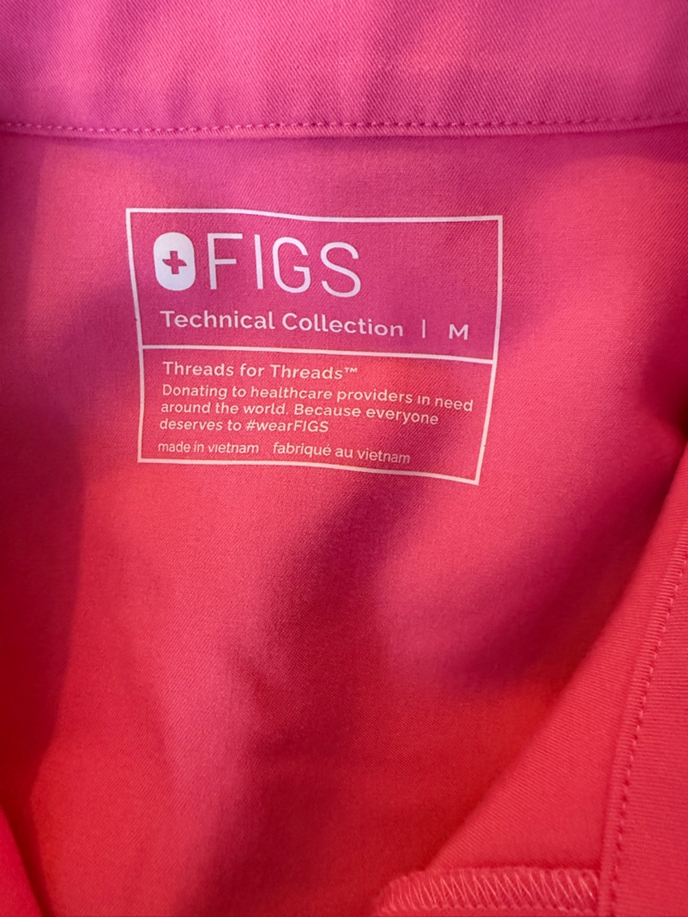 Figs F’ing Pink Rafaela Cargo Scrubjumpsuit- Medium, Regular - Picture 2 of 5